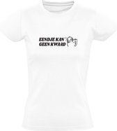 Eendje kan geen kwaad Dames T-shirt - feest - borrel - fuif - zuipen - bier - wijn - badeend