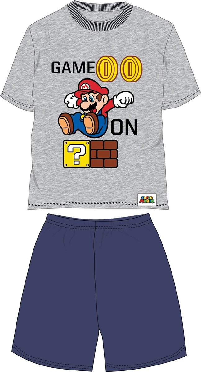 Super Mario Jongens Shortama/pyjama Maat 98