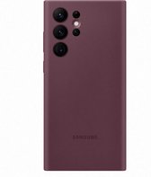 Samsung Siliconen Hoesje - Samsung Galaxy S22 Ultra - Burgundy