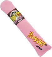 Yeowww! Sigaar Kicker - Catnip Kattenkruid Speeltje voor Katten - Roze - 18 cm