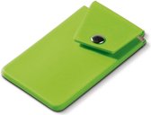 Smartphone Kaarthouder | Licht groen met plakstrip 9,5 cm