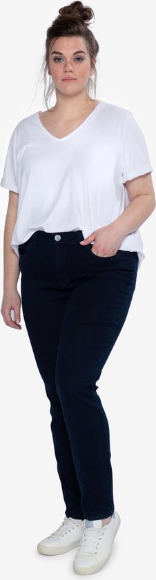 EVIVA - Jeans broek slim fit met hoge taille - blauw | bol.com