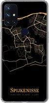 Geschikt voor OnePlus Nord N10 5G hoesje - Spijkenisse - Kaart - Goud - Siliconen Telefoonhoesje
