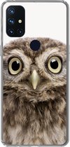 OnePlus Nord N10 5G - Hibou - Hibou - Portrait - Yeux - Vogel - Enfants - Garçons - Filles - Coque de téléphone en Siliconen