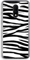 CaseCompany® - OnePlus 7 hoesje - Zebra pattern - Soft Case / Cover - Bescherming aan alle Kanten - Zijkanten Transparant - Bescherming Over de Schermrand - Back Cover