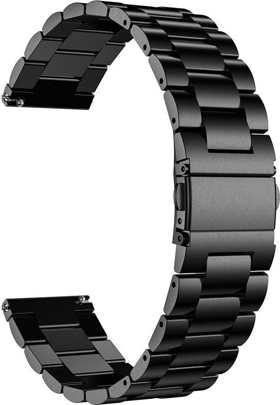 Just in Case Samsung Galaxy Watch 3 45mm Metalen armband - zwart | bol.com