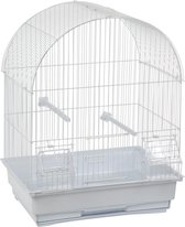 Cage à oiseaux Flamingo Alor - Blanc - 30 x 22,05 x 38 cm