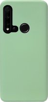 ADEL Premium Siliconen Back Cover Softcase Hoesje Geschikt voor Huawei P20 Lite (2019) - Lichtgroen