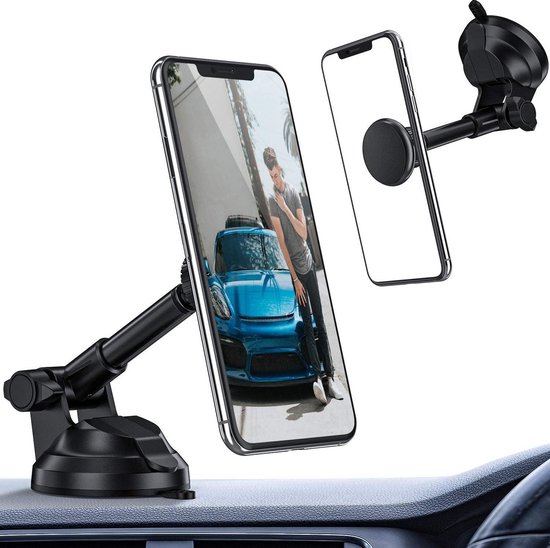 Foto: Magnetische telefoon autohouder met 6 krachtige zeldzame aarde magneten super kleverige zuignap mobiele telefoonhouder voor auto dashboard voorruit luchtopening voor alle telefoons