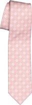 Pelucio stropdas - roze geruit -  Maat: One size