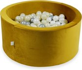 Ballenbak - 300 ballen - 90x40cm - rond - goud, multicolour