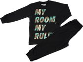Fun2Wear - Pyjama My Rules - Zwart - Maat 116 - Jongens