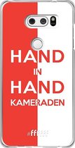 6F hoesje - geschikt voor LG V30 (2017) -  Transparant TPU Case - Feyenoord - Hand in hand, kameraden #ffffff