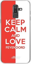 6F hoesje - geschikt voor Samsung Galaxy J8 (2018) -  Transparant TPU Case - Feyenoord - Keep calm #ffffff