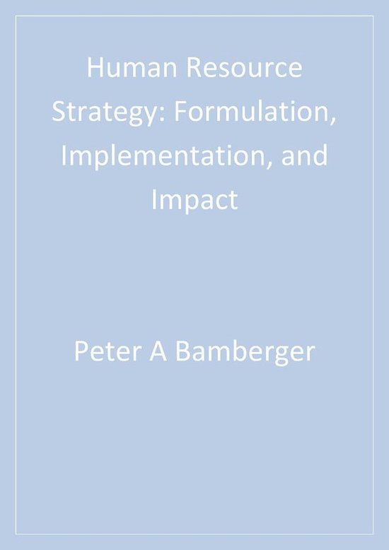 Advanced Topics in Organizational Behavior series - Human Re ... - cover