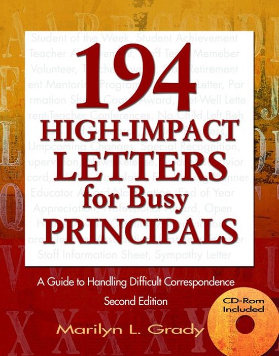 194 High-Impact Letters for Busy Principals - cover