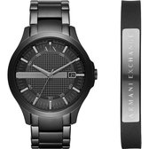 Armani Exchange AX7101 Geschenkset Herenhorloge met Armband 46 mm - Zwart