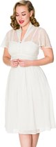 Sheen Naomi Lace 40's Swing Jurk Wit