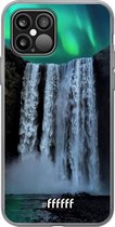 6F hoesje - geschikt voor iPhone 12 Pro - Transparant TPU Case - Waterfall Polar Lights #ffffff