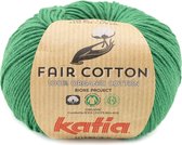 Katia Fair Cotton 42 - flessegroen - 1 bol = 50 gr. = 155 m. - 100% biol. katoen