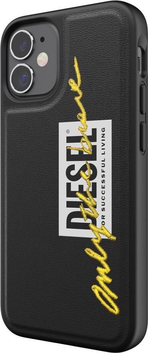 Diesel Moulded Case kunststof hoesje voor iPhone 12 mini - zwart lime