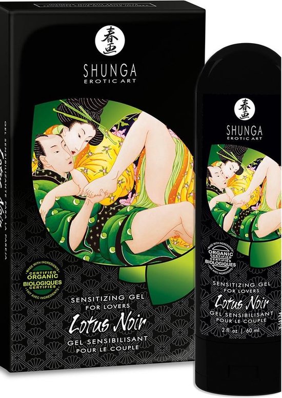 Shunga Lotus Noir Sensitizing Stimulerende Gel voor hem en haar - Shunga
