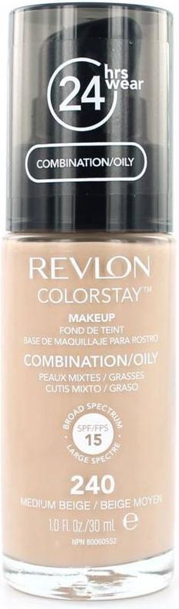 Goedkoopste Revlon Colorstay Foundation With Pump - 240 Medium Beige (Oily Skin