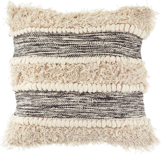 Sass amp Belle Scandi Boho Tufted Stripe Cushion - Sass & Belle