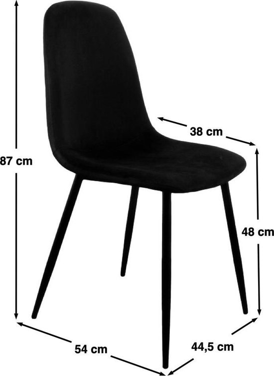 PoleWolf - Blossom stoel - Velvet - Sand White - Korting- Set van 4 - PoleWolf