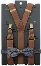Sir Redman - bretels combi pack - Paisley Charm - bruin / blauw