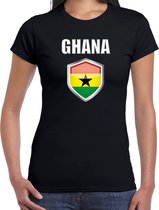 Ghana landen t-shirt zwart dames - Ghanese landen shirt / kleding - EK / WK / Olympische spelen Ghana outfit S