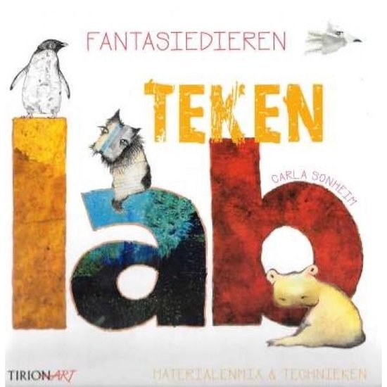 Cover van het boek 'Tekenlab fantasiedieren' van Carla Sonheim