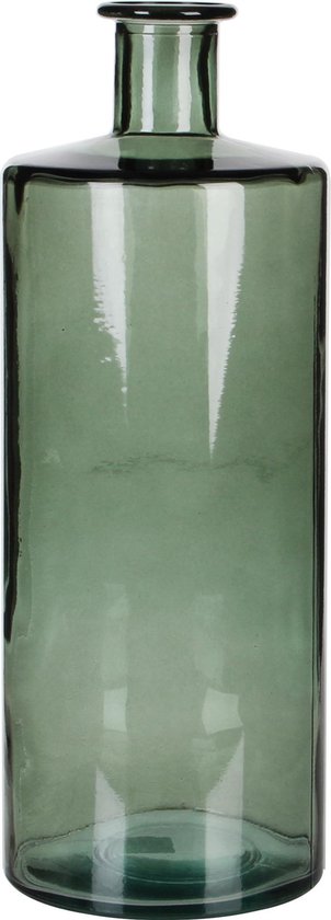 Mica Decorations fles guan maat in cm: 40x15 groen/grijs
