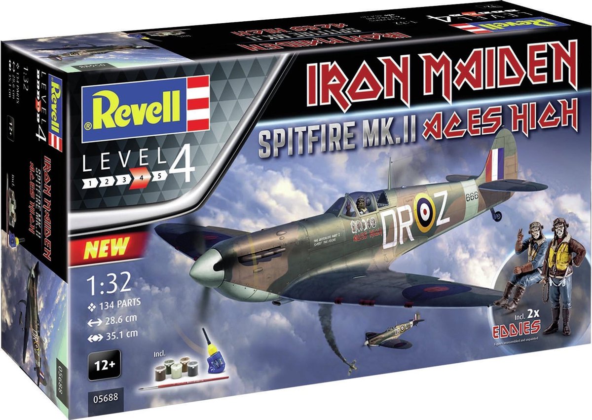 Revell Modelbouwpakket Militaire voertuigen - 05688 Spitfire Mk.II -s High- Iron Maiden - Gift Set Plastic - 1:32 - Modelbouw — afbeelding 4