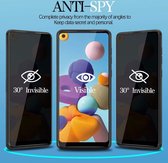 Geschikt voor Samsung Galaxy A21S / A21 Anti Spy Privacy Tempered Glass