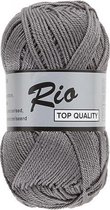 Lammy yarns Rio katoen garen - grijs (004) - pendikte 3 a 3,5 mm - 1 bol van 50 gram