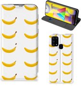 Telefoon Hoesje Geschikt voor Samsung Galaxy M31 Flip Cover Banana