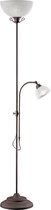 LED Vloerlamp - Trion Kantra - E27 Fitting - Rond - Roestkleur - Aluminium - BSE