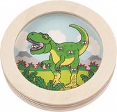 Goki Behendigheidsspel Dino Junior 8 Cm Hout Groen