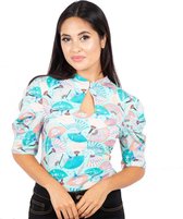 Voodoo Vixen Top -L- Dita waaier Groen