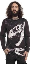 Jawbreaker Longsleeve shirt -M- Dino Bones Zwart