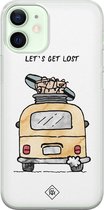 iPhone 12 mini hoesje siliconen - Let's get lost | Apple iPhone 12 Mini case | TPU backcover transparant