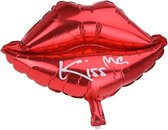 Tom Folieballon Lippen Kiss Me 45 Cm Rood