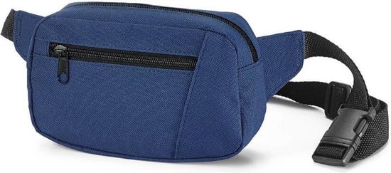 Blauw heuptasje/buideltasje voor volwassenen 21 x 12 cm - Zwrate heuptassen/fanny pack voor op reis/onderweg