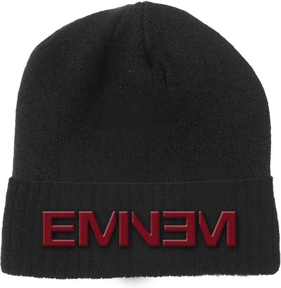Eminem Beanie Muts Logo Zwart