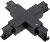 Led Railverlichting - Koppelstuk - X-vorm - Zwart