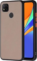 Xiaomi Redmi 9C Matte Hoesje met Bumper Zwart