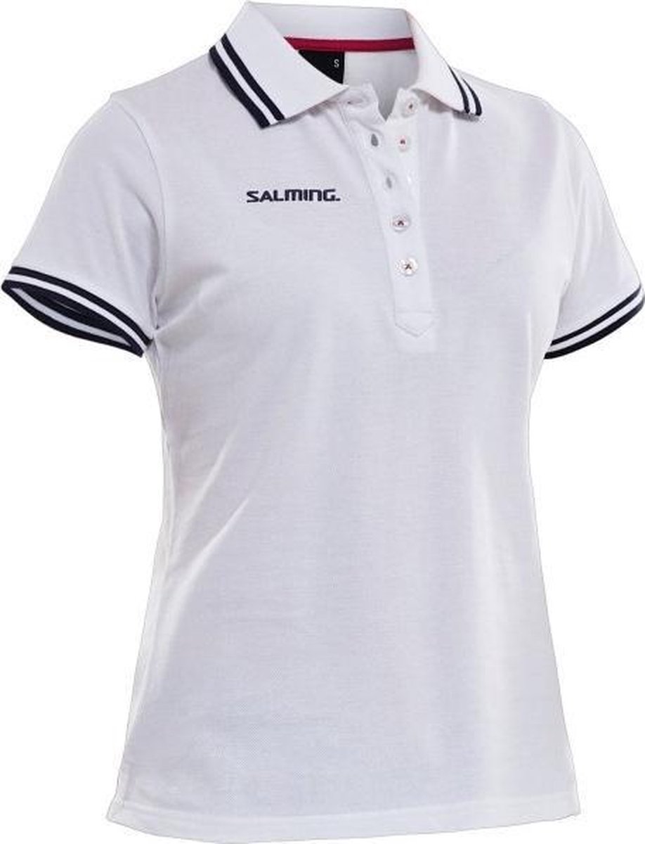 Salming Team Polo Dames - Wit - maat XL