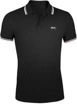 RiX Heren Polo Parker Black-White - XL