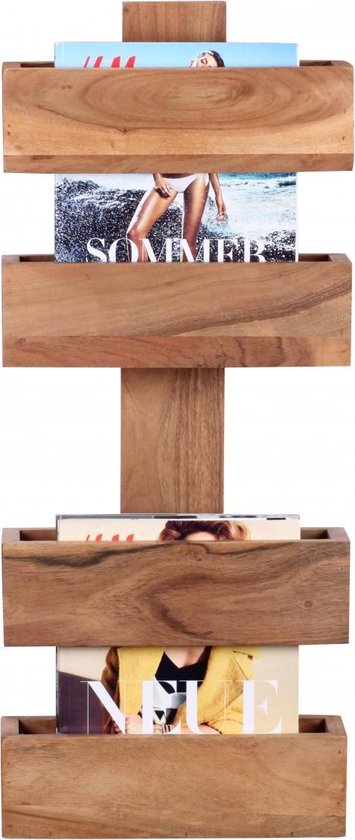 Pippa Design massief tijdschriftenrek - hout | bol.com
